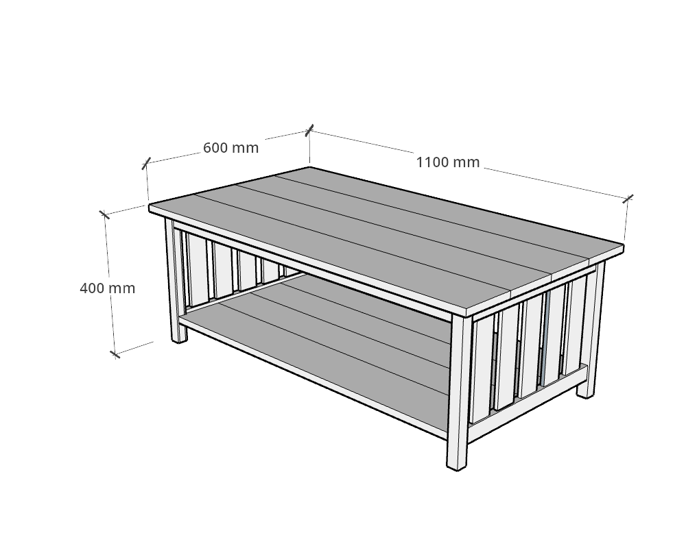 Walnut Coffee Table, Handmade Wooden Furniture - Image 3