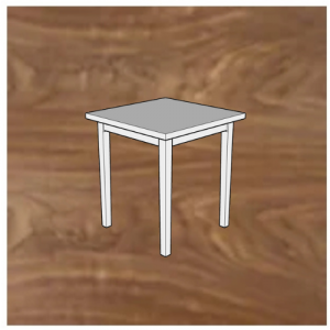 Walnut Side Table, Handmade Wooden Furniture