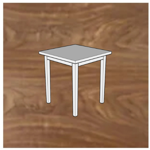 Walnut Side Table, Handmade Wooden Furniture