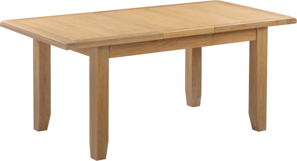 Seconique Windsor Extending Dining Table in Natural Oak – Solid Oak Extendable Family Table