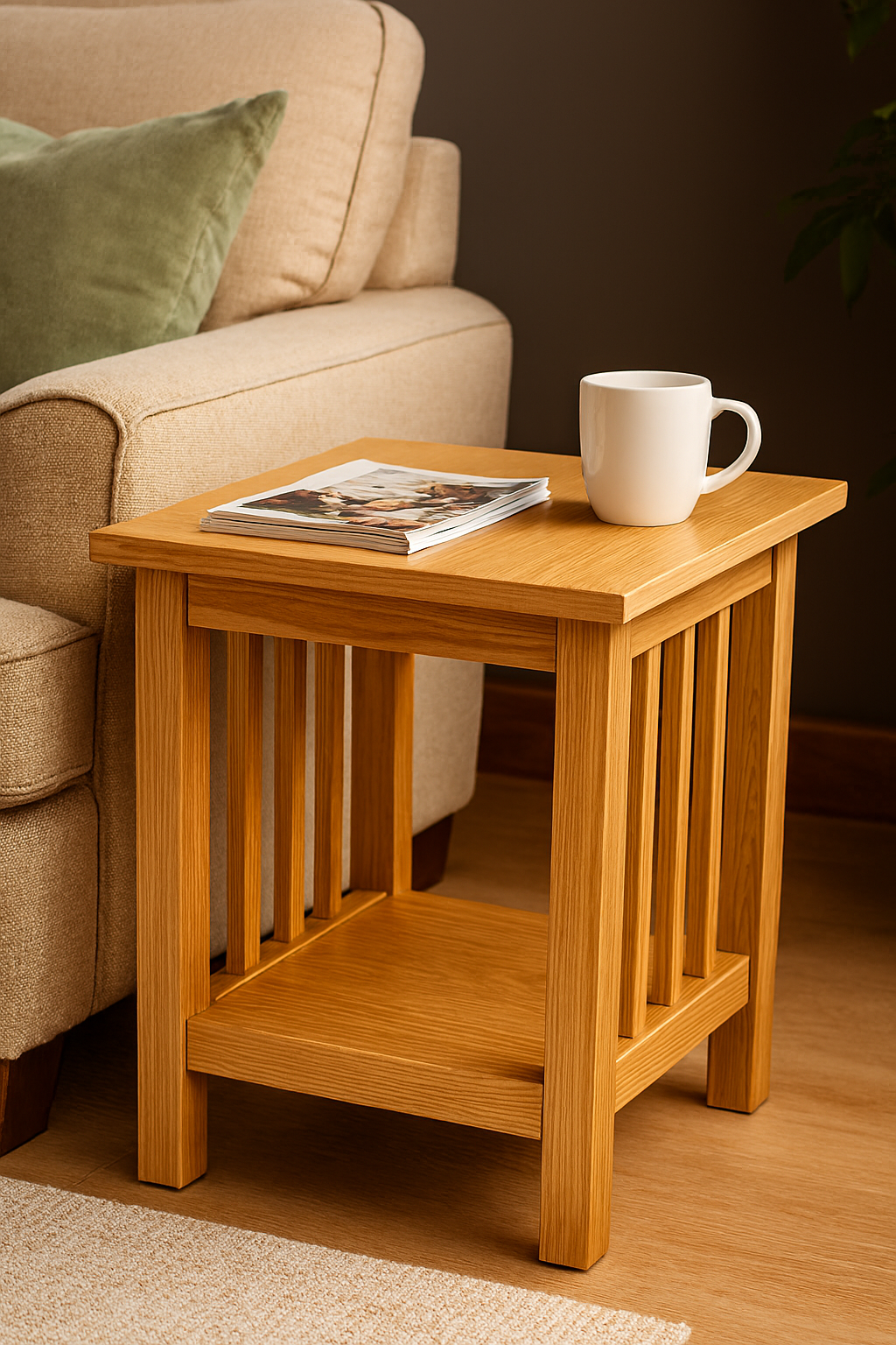 Ash Occasional Table, Handmade Wooden Furniture - Image 2