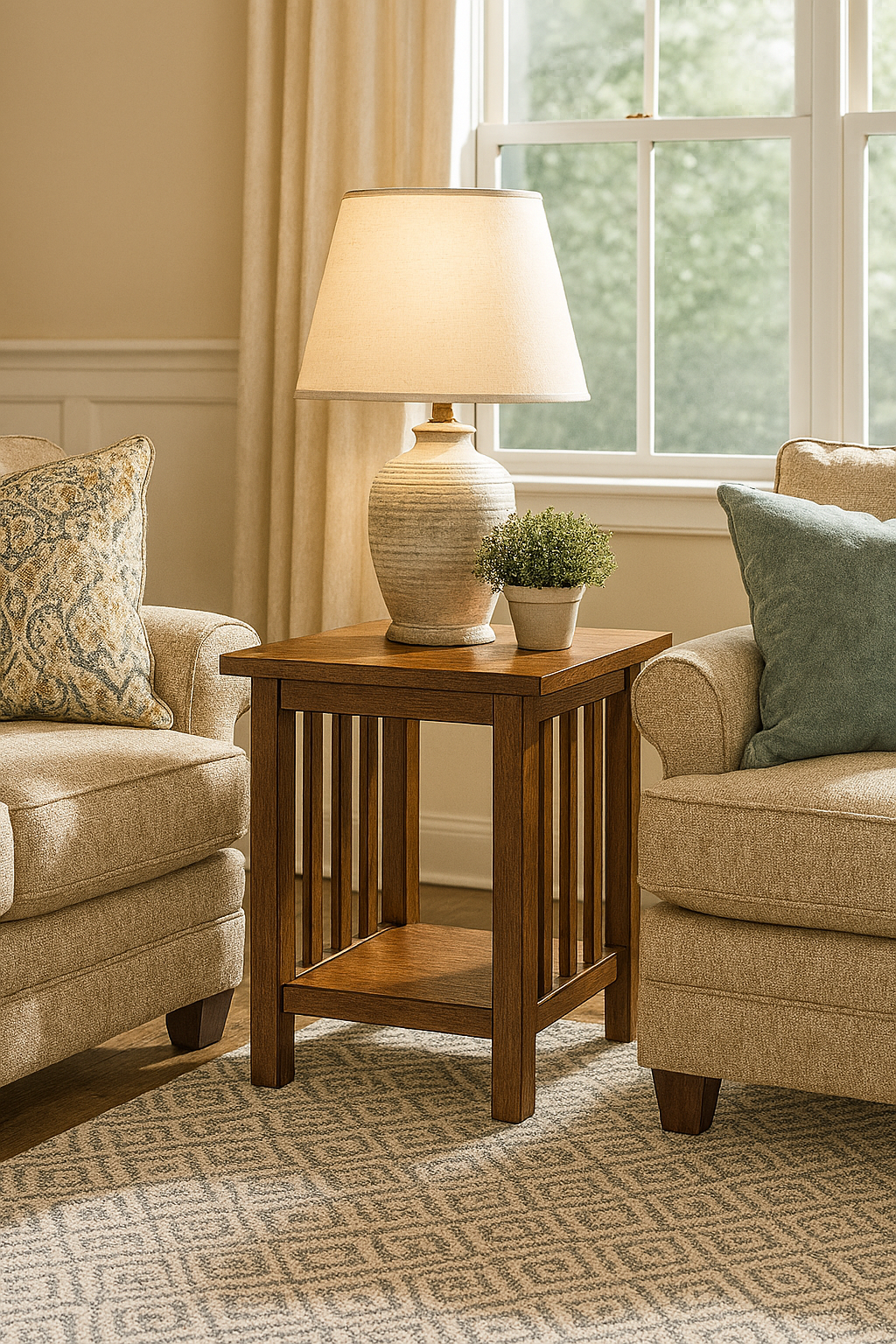 Walnut Occasional Table, Handmade Wooden Furniture - Image 2