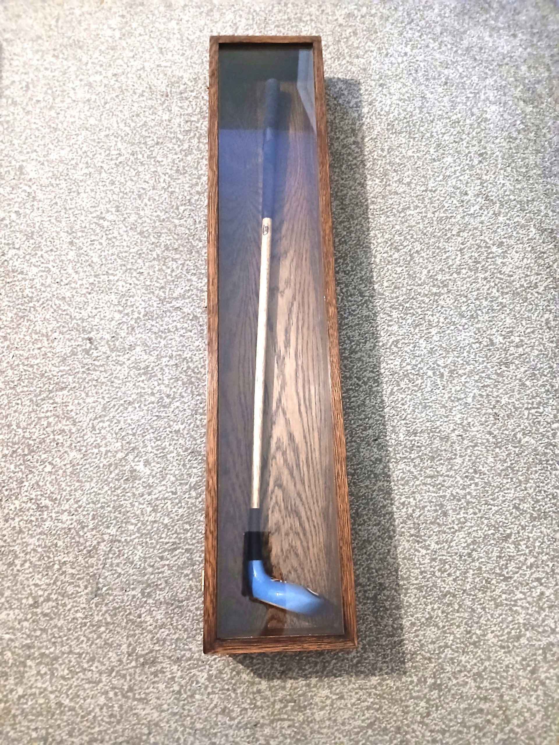 Oak Golf Club Display Case – Handcrafted Presentation for Your Finest Club