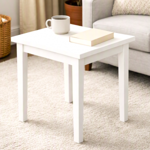 White Painted Side Table