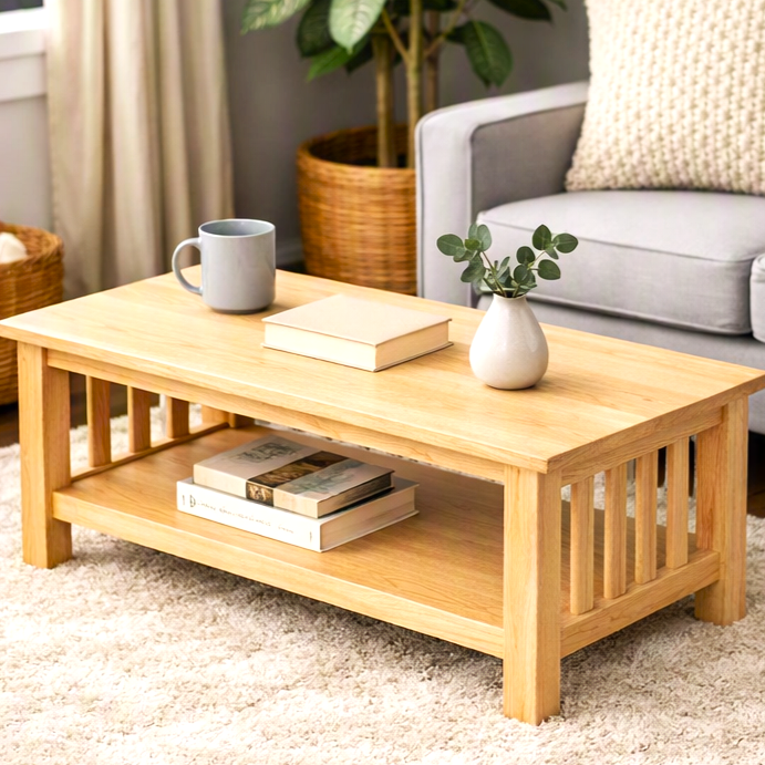 Solid Ash Coffee Table